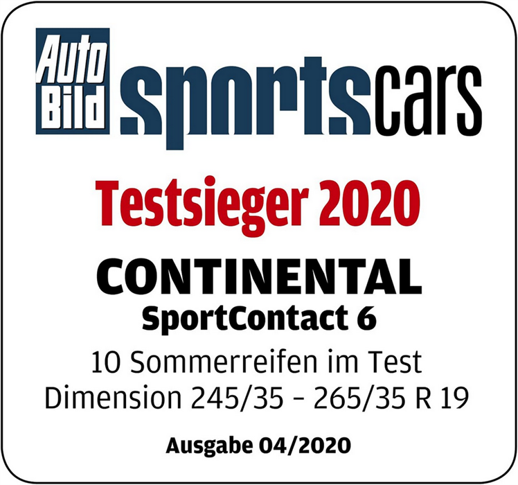 Delivery Continental 6 Tyres » Free SportContact Buy »