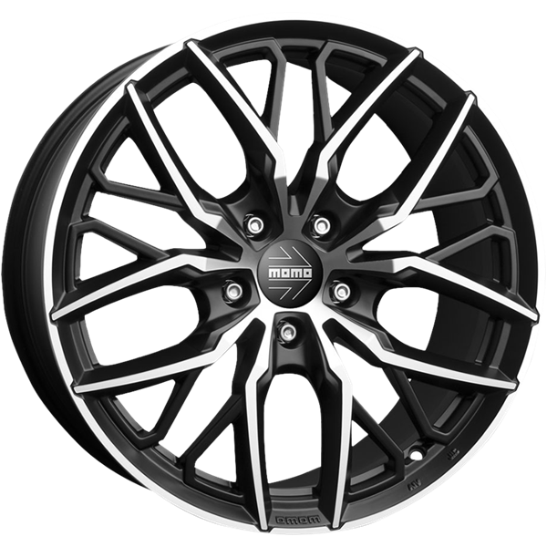 MOMO Spider Black Polished 8,50x19 5x108,00 ET45,00