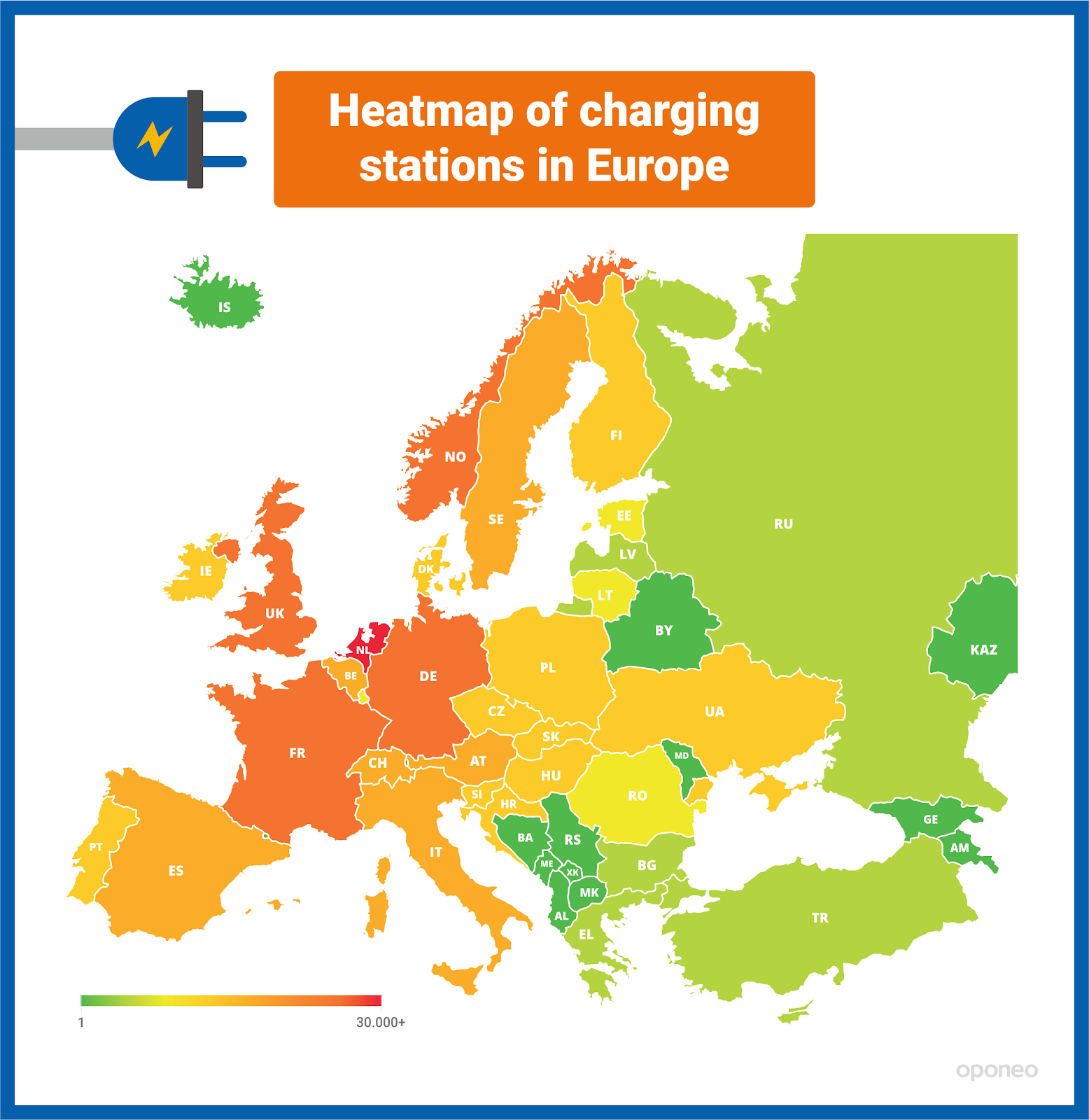 plan electric car trip europe