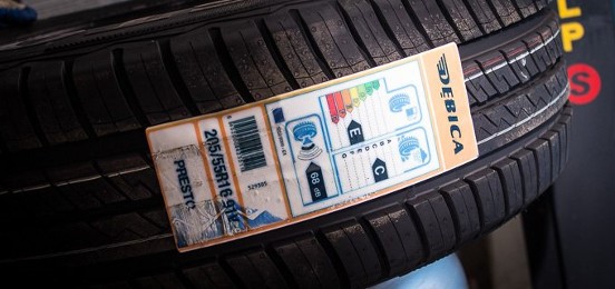 Tyre labels are similar to those placed on household appliances or electronics.