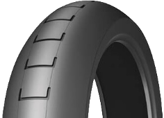 Close-up of the tread Michelin Power SuperMoto 120/75 R16.5 Front TL M/C NHS Soft