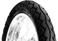 Close-up of the tread Dunlop D110 70/90-16 36 P Front TT