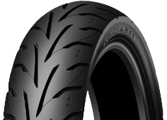Close-up of the tread Dunlop Arrowmax GT601 120/80-17 61 H Rear TL