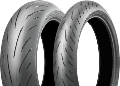 Close-up of the tread Bridgestone Battlax Hypersport S22 180/60ZR17 (75 W) Rear TL