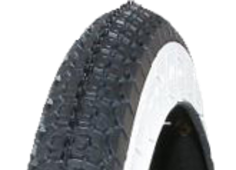 Close-up of the tread Mitas B4 2.25-18 42 J TT WW, (2.25-18)