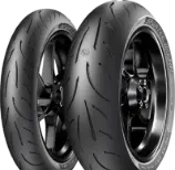Close-up of the tread Metzeler Sportec M9 RR 150/60 R17 66 H Rear TL M/C .