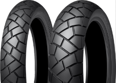Close-up of the tread Dunlop Trailmax Mixtour 110/80 R19 59 V Front TL
