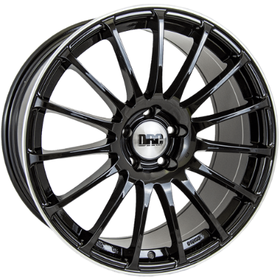 DRC Rapide Black Polished Lip 8,00x18 5x120,00 ET45,00