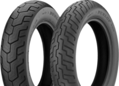 Close-up of the tread Dunlop D404 140/90-16 71 H Rear TL
