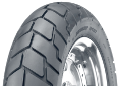 Close-up of the tread Dunlop D427 180/70 B16 77 H Rear TL
