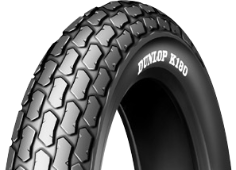 Close-up of the tread Dunlop K180 180/80-14 78 P Rear TT M/C