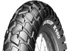 Close-up of the tread Dunlop K460 90/100-19 55 P Front TT