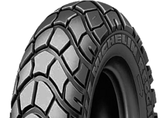 Close-up of the tread Michelin REGGAE 130/90-10 61 J Front/Rear TL