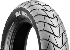 Close-up of the tread Bridgestone ML 50 110/80-12 51 J Front/Rear TL M/C