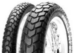 Close-up of the tread Pirelli MT 60 110/90-17 60 P Rear TT M/C