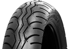 Close-up of the tread Metzeler Lasertec 130/80V18 (66 V) Rear TL M/C