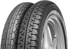 Close-up of the tread Continental K 112 4.00-18 64 H Rear TL M/C