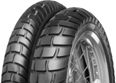 Close-up of the tread Continental ContiEscape 140/80-17 69 H Rear TT M/C