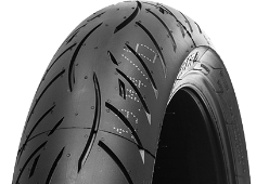 Close-up of the tread Metzeler Roadtec Z8 Interact 110/80ZR18 (58 W) Front TL M/C M